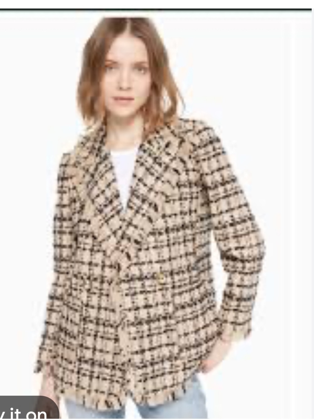 Kate Spade  bi-color tweed Blazer
